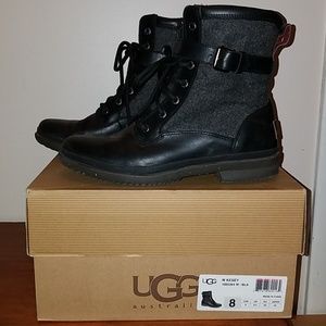 UGG Kesey Black Winter Combat Boot